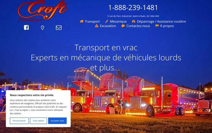 Screenshot of crofttransport.com