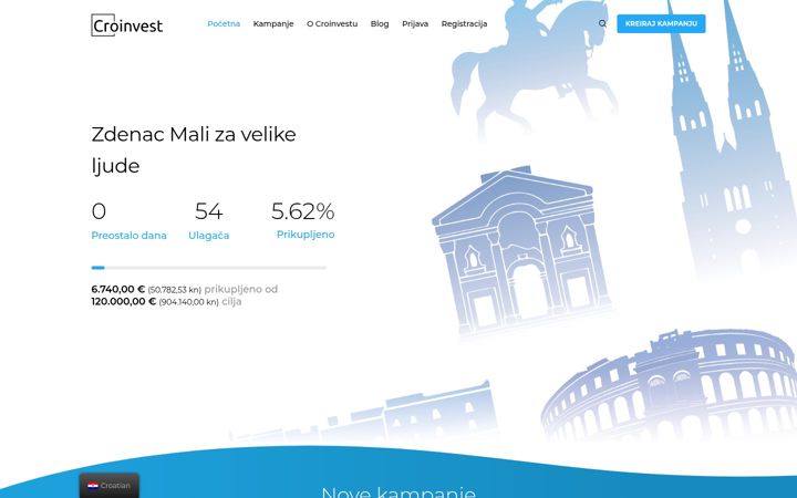 Screenshot of croinvest.eu