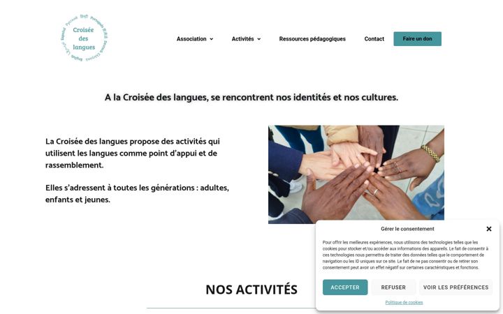 Ekrānuzņēmums no croiseedeslangues.fr