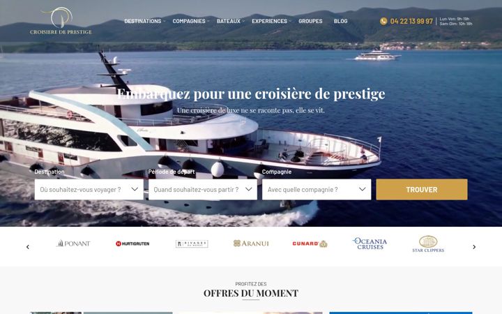 Screenshot of croisieredeprestige.com