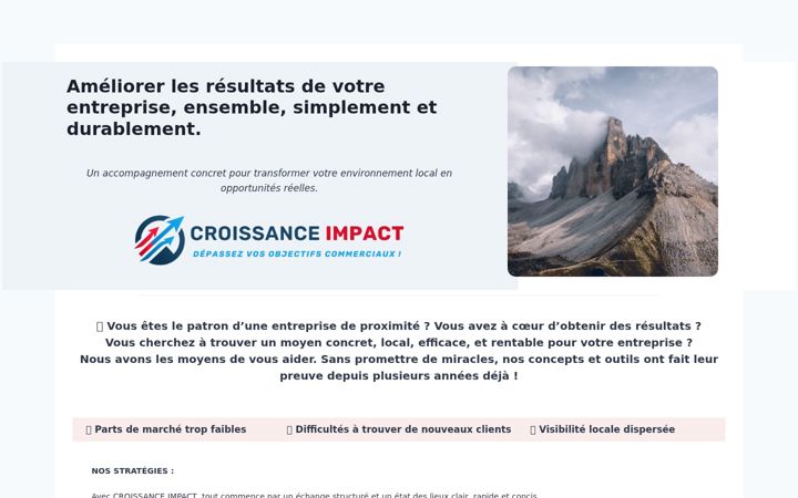 Ekrānuzņēmums no croissanceimpact.fr