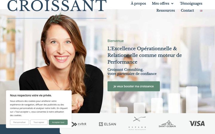 Screenshot of croissant-c.com