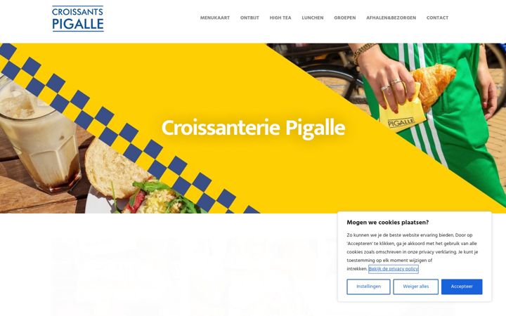Screenshot of croissanteriepigalle.nl