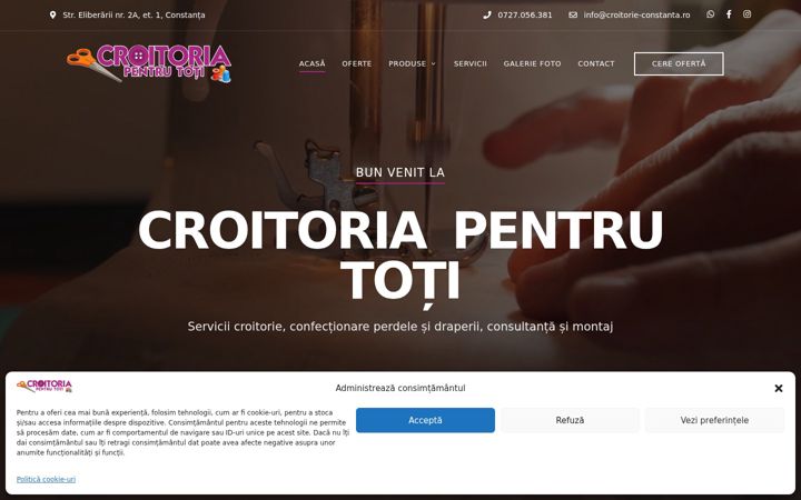 Screenshot of croitorie-constanta.ro