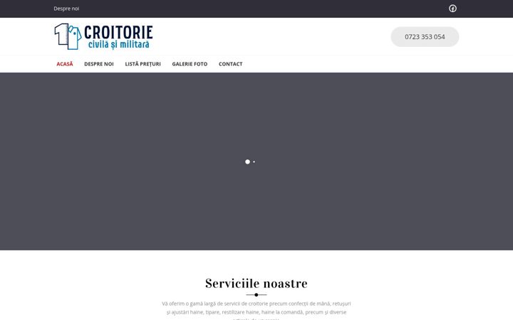 Screenshot of croitoriecivilasimilitara.ro