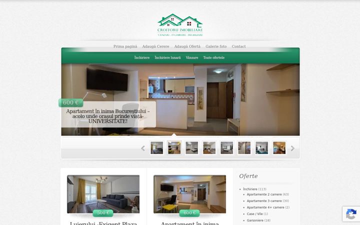 Screenshot of croitoruimobiliare.ro