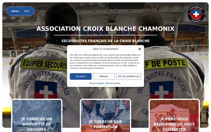 Screenshot of croixblanche-chamonix.fr