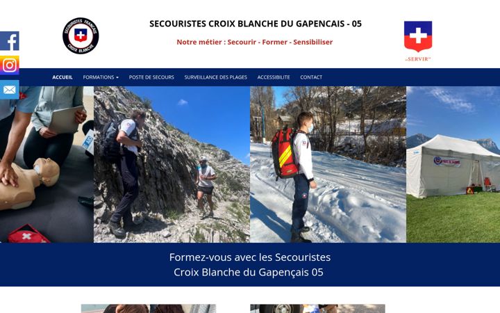 Screenshot of croixblanche05.fr