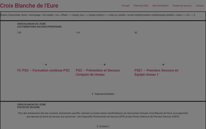 Captura de pantalla de croixblanche27.org