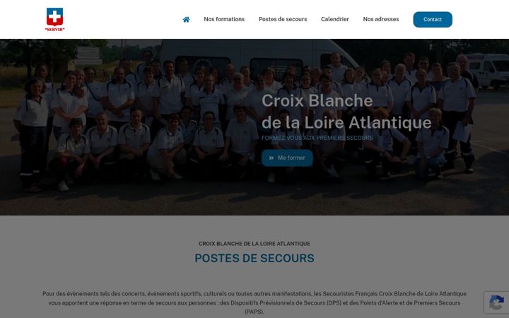 Captura de pantalla de croixblanche44.org