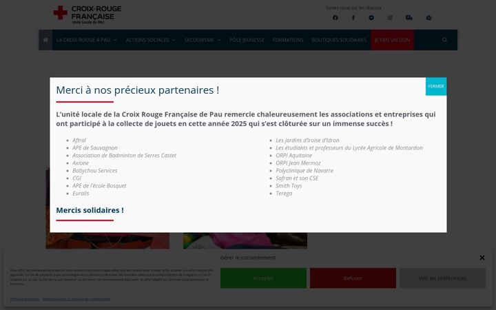 Ekrānuzņēmums no croixrouge-pau.fr