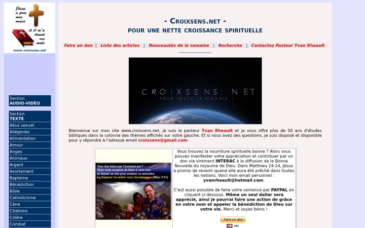 Snimka zaslona za croixsens.net