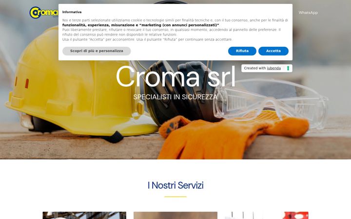Screenshot of cromasrl.eu