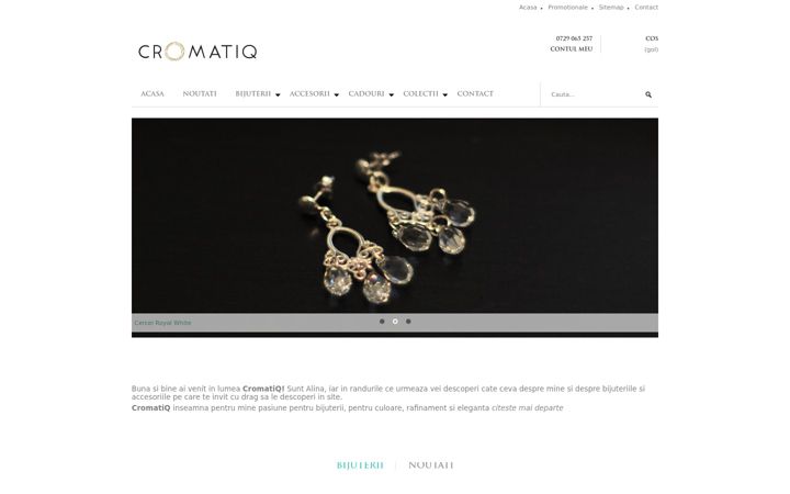 Screenshot of cromatiq.ro