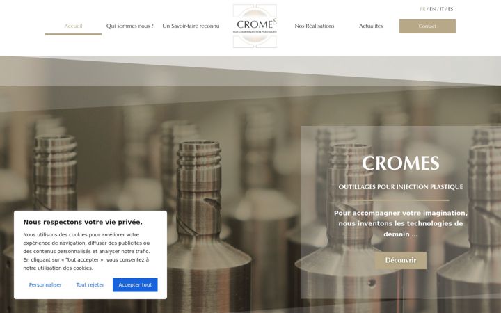 Ekrānuzņēmums no cromes.fr
