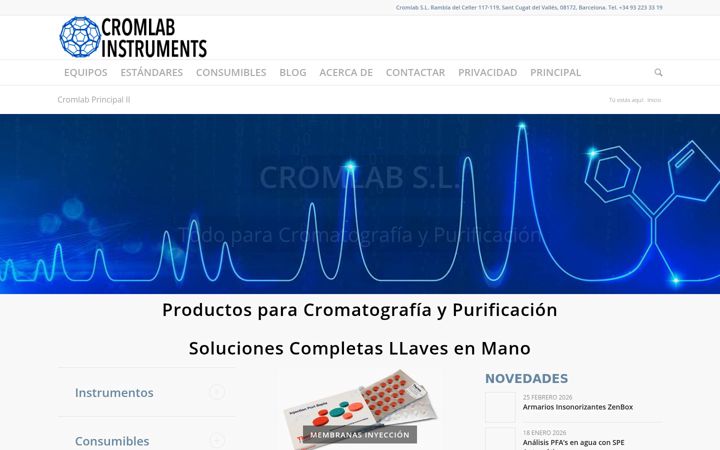 Screenshot of cromlab-instruments.es
