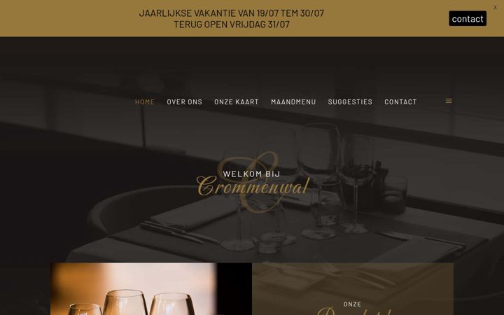 Screenshot of crommenwal.be