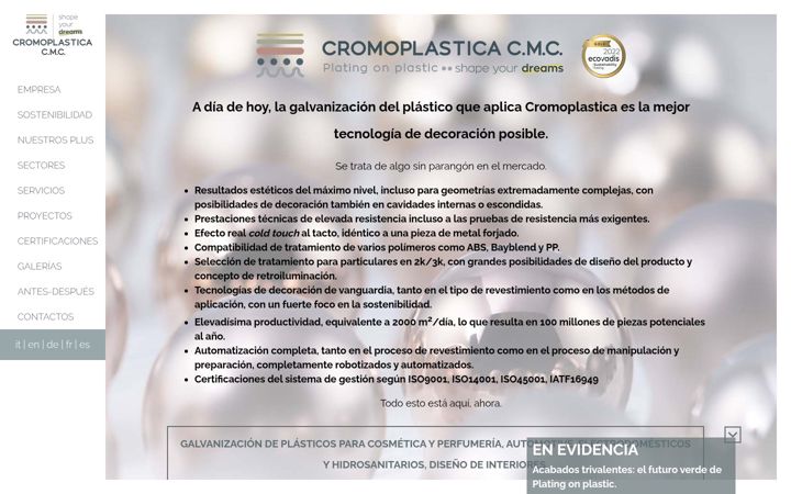Skærmbillede af cromoplasticacmc.es