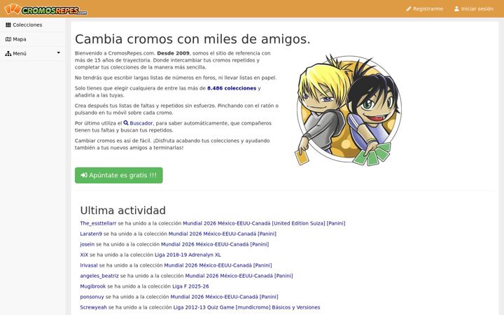 Screenshot of cromosrepes.com