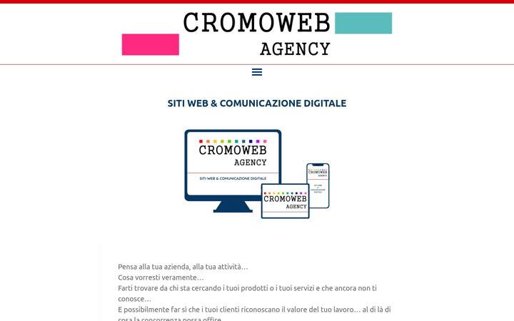 Screenshot of cromowebagency.it