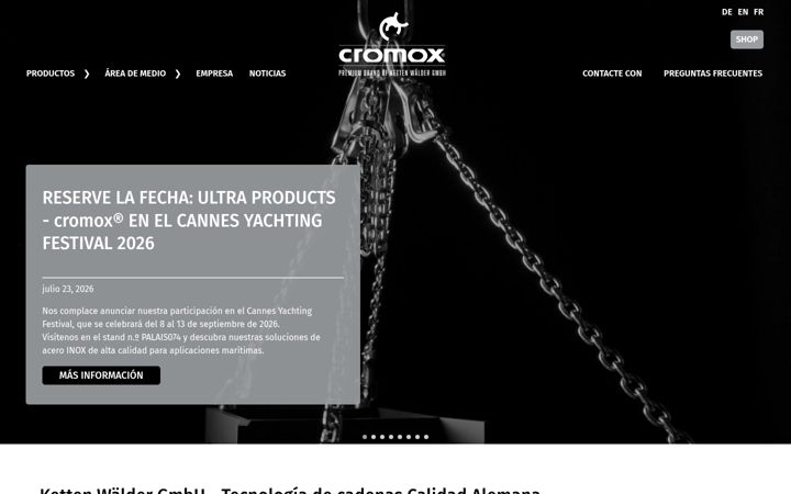 Screenshot of cromox.es
