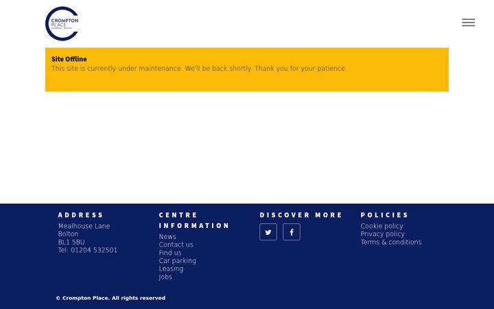 Screenshot of crompton-place.co.uk