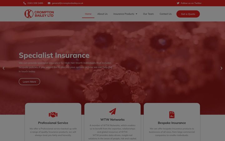 Screenshot of cromptonbailey.co.uk