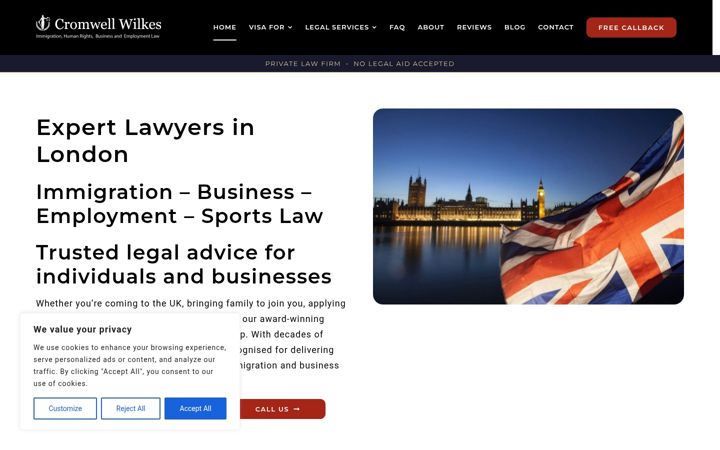 Screenshot of cromwellwilkes.co.uk