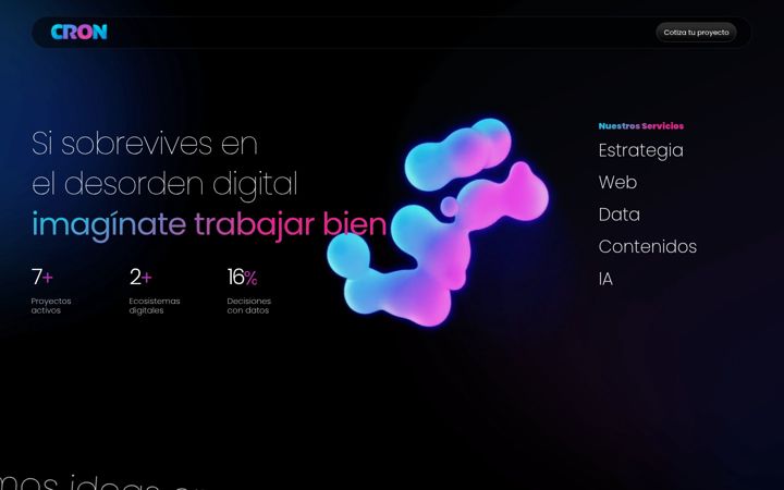 Screenshot of cron.cl
