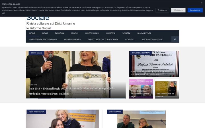 Screenshot of cronacasociale.it