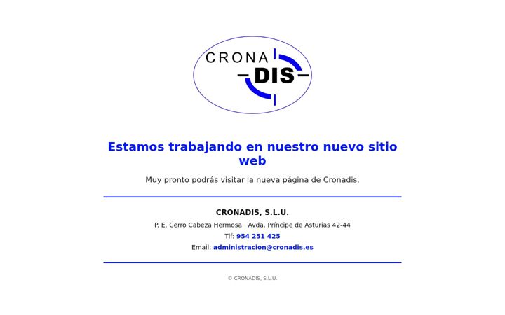 Screenshot of cronadis.es