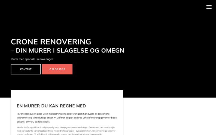 Screenshot of cronerenovering.dk