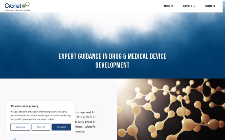 Screenshot of cronet-sagl.com