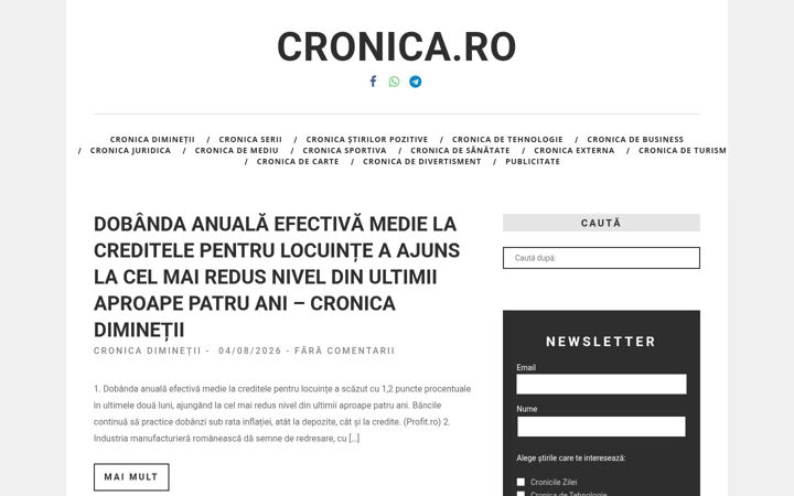 Képernyőkép: cronica.ro