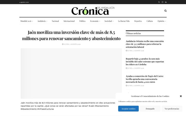 Screenshot of cronicadeandalucia.com