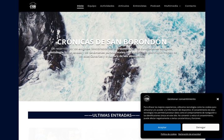 Screenshot of cronicasdesanborondon.es