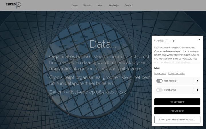 Screenshot of cronis.info