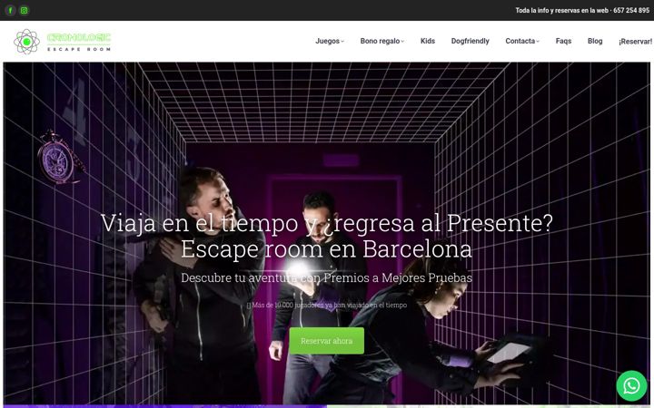 Screenshot of cronologic.es