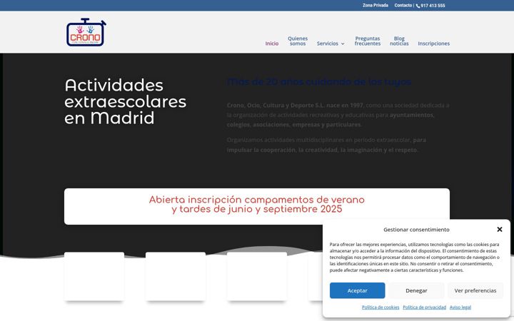 Screenshot of cronoocio.com