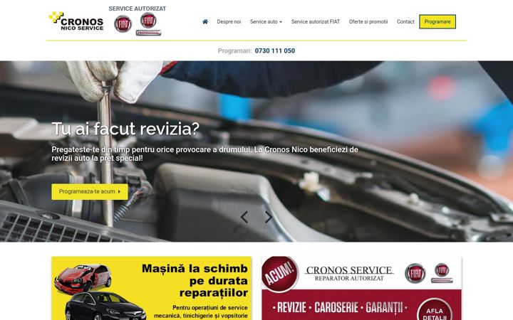 Screenshot of cronos-service.ro