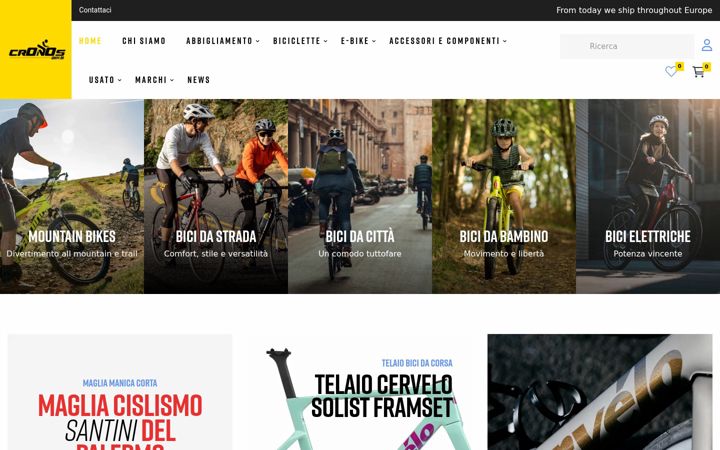 Screenshot of cronosbike.it