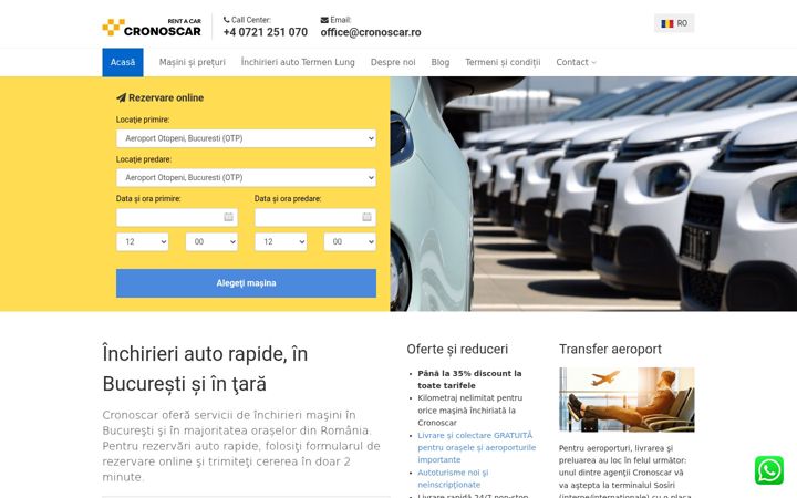 Screenshot of cronoscar.ro