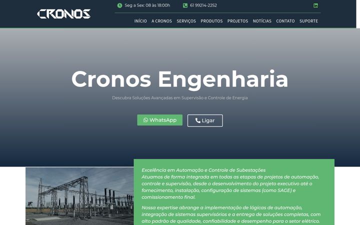 Screenshot di cronoseng.com.br