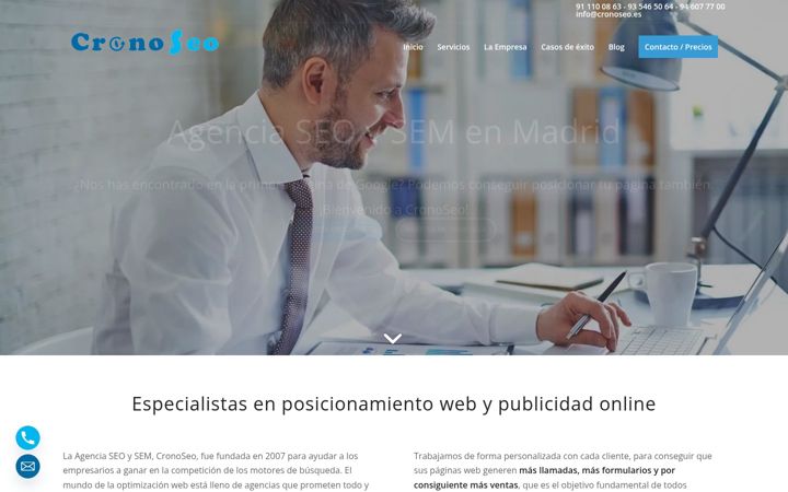 Screenshot of cronoseo.es