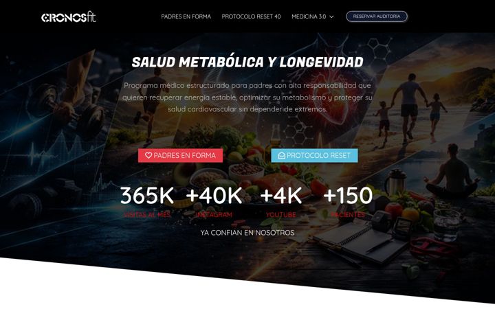 Screenshot of cronosfit.com