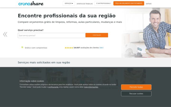 Screenshot of cronoshare.com.br