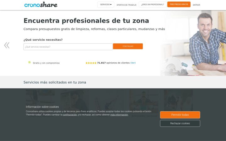 Screenshot of cronoshare.com