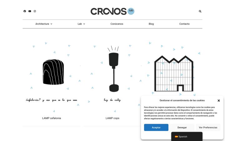 Snímek obrazovky cronoslab.es