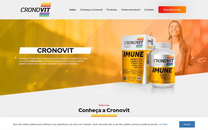 Screenshot of cronovit.com.br
