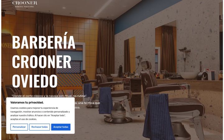 Screenshot of crooner-barberia.es